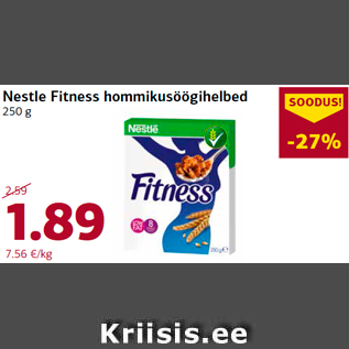 Allahindlus - Nestle Fitness hommikusöögihelbed 250 g