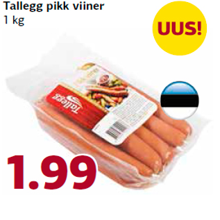 Allahindlus - Tallegg pikk viiner 1 kg