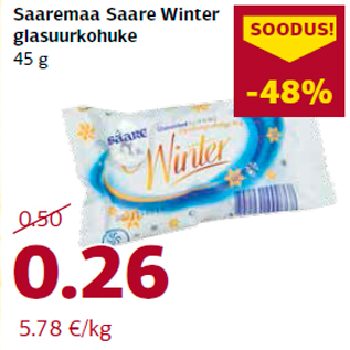 Allahindlus - Saaremaa Saare Winter glasuurkohuke 45 g