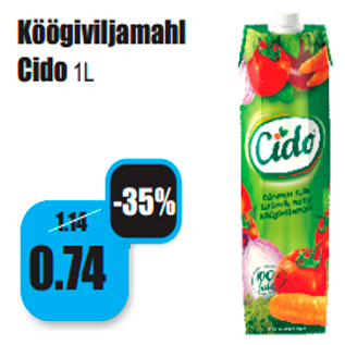 Allahindlus - Köögiviljamahl Cido 1L