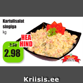 Allahindlus - Kartulisalat singiga kg