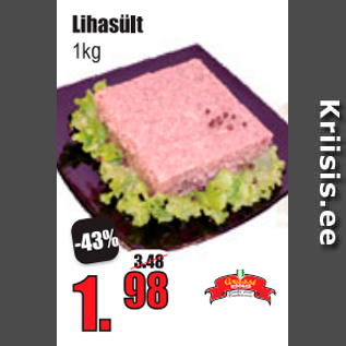 Allahindlus - Lihasült 1 kg