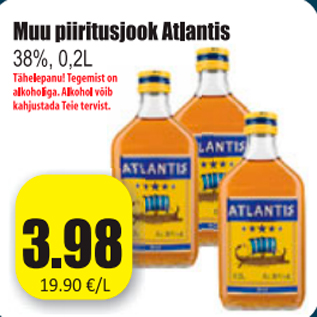 Allahindlus - Muu piiritusjook Atlantis