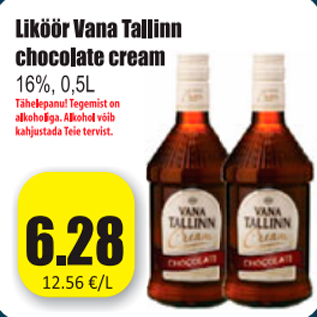 Allahindlus - Liköör Vana Tallinn chocolate cream
