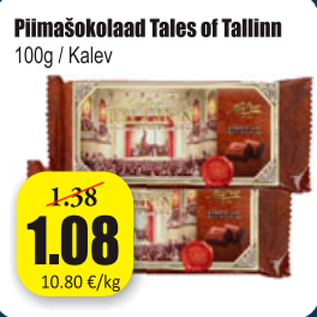 Allahindlus - Piimašokolaad Tales of Tallinn