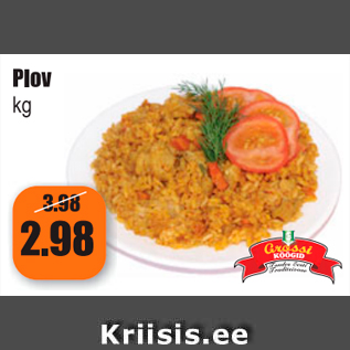 Allahindlus - Plov kg