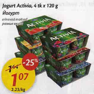 Allahindlus - Jogurt Activia, 4 tk x 120 g