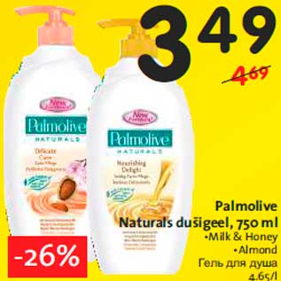 Allahindlus - Palmolive Naturals dušigeel, 750 ml