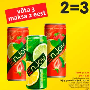 Allahindlus - Njoy gaseeritud jook, 250 ml