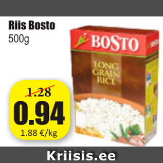 Allahindlus - Riis Bosto 500 g