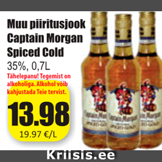 Allahindlus - Muu piiritusjook Captain Morgan Spiced Cold