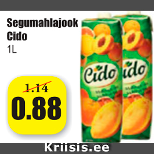 Allahindlus - Segumahlajook Cido, 1 L