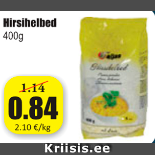 Allahindlus - Hirsihelbed 400 g