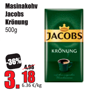 Allahindlus - Masinakohv Jacobs Krönung 500 g