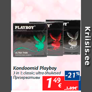 Allahindlus - Kondoomid Playboy