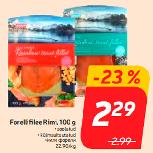 Allahindlus - Forellifilee Rimi, 100 g