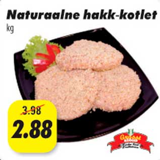 Allahindlus - Naturaalne hakk-kotlet kg