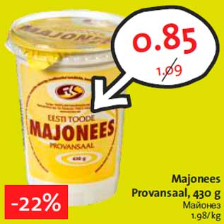 Allahindlus - Majonees Provansaal, 430 g