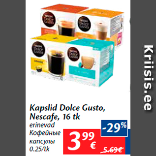 Allahindlus - Kapslid Dolce Gusto, Nescafe, 16 tk