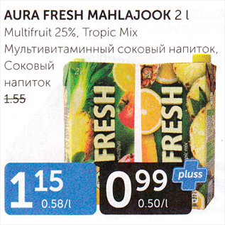 Allahindlus - AURA FRESH MAHLAJOOK 2 L