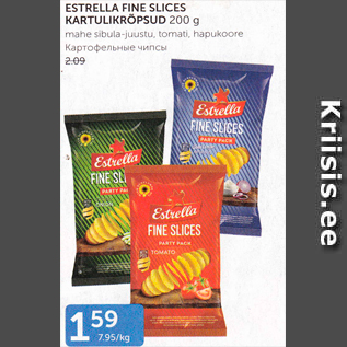 Allahindlus - ESTRELLA FINE SLICES KARTULIKRÕPSUD 200 G