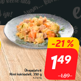 Allahindlus - Ühepajatoit Rimi kokkadelt, 350 g