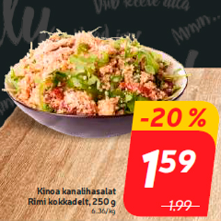 Allahindlus - Kinoa kanalihasalat Rimi kokkadelt, 250 g