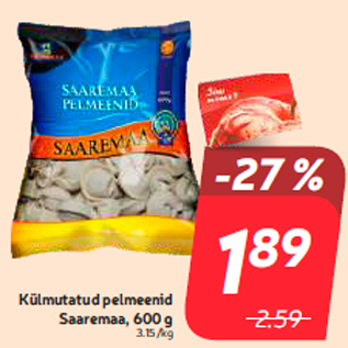 Allahindlus - Külmutatud pelmeenid Saaremaa, 600 g