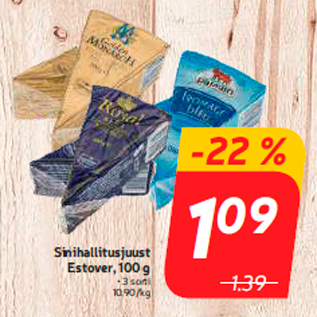 Allahindlus - Sinihallitusjuust Estover, 100 g