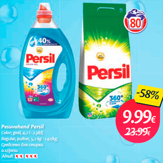 Allahindlus - Pesuvahend Persil 0.12/pesu