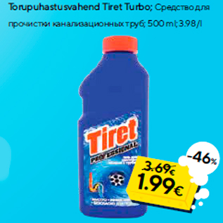 Allahindlus - Torupuhastusvahend Tiret Turbo; 500 ml