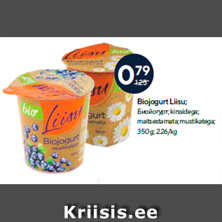 Allahindlus - Biojogurt Liisu