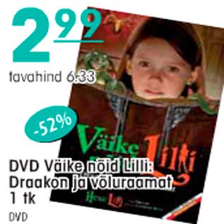 Allahindlus - DVD Väike nõid Lilli: Draakon ja võluraamat 1 tk