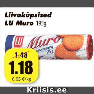 Allahindlus - Liivaküpsised LU Muro 195g