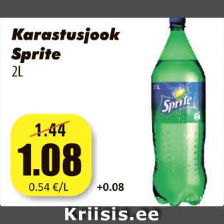 Allahindlus - Karastusjook Sprite 2L