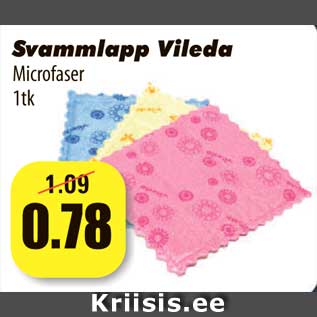 Allahindlus - Svammlapp Vileda Microfaser 1tk