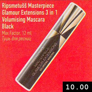 Allahindlus - Ripsmetušš Masterpiece Glamour Extensions 3 in 1 Volumising Mascara Black