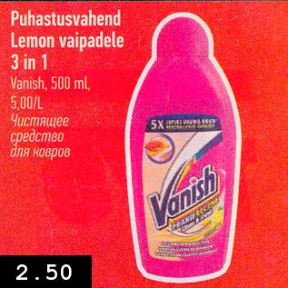 Allahindlus - Puhastusvahend Lemon vaipadele 3 in 1