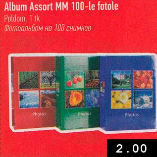 Allahindlus - Album Assort MM 100-le fotole