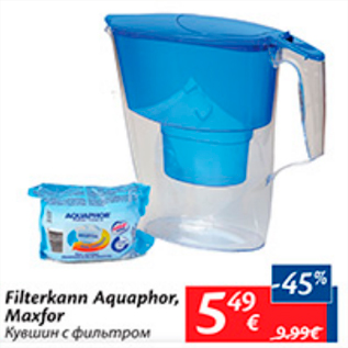 Allahindlus - Filterkann Aquaphor, Maxfor