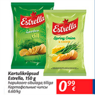 Allahindlus - Kartulikrõpsud Estrella, 150 g