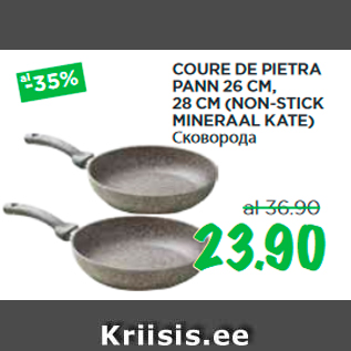 Allahindlus - COURE DE PIETRA PANN 26 CM, 28 CM (NON-STICK MINERAAL KATE)