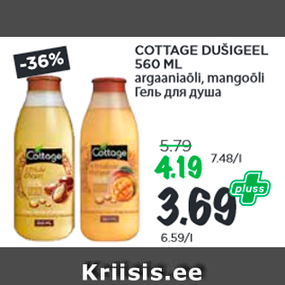 Allahindlus - COTTAGE DUŠIGEEL 560 ML