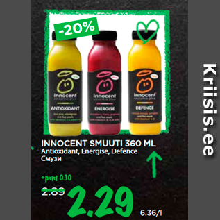 Allahindlus - INNOCENT SMUUTI 360 ML