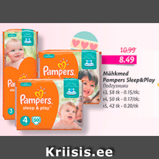 Allahindlus - Mähkmed Pampers Sleep&Play