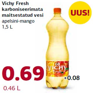 Allahindlus - Vichy Fresh karboniseerimata maitsestatud vesi