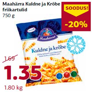 Allahindlus - Maahärra Kuldne ja Krõbe friikartulid 750 g