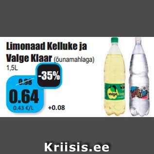 Allahindlus - Limonaad Kelluke ja Valge Klaar