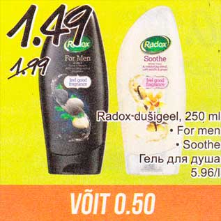 Allahindlus - Radox-dušigeel, 250 ml