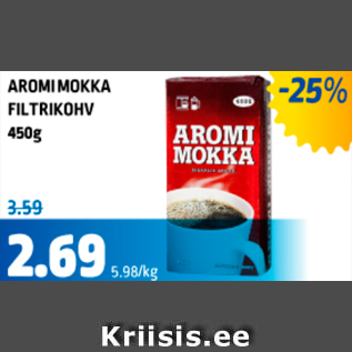 Allahindlus - AROMI MOKKA FILTRIKOHV, 450 g